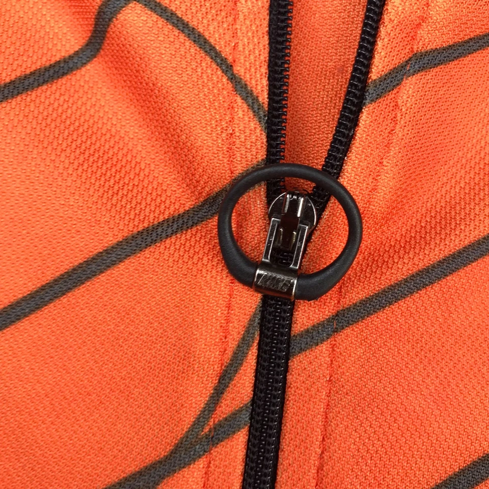 Camiseta masculina vintage Nike ACG Cycline XL laranja/preto 1/4 bolsos com zíper fabricada nos EUA - Imagem 4 de 4