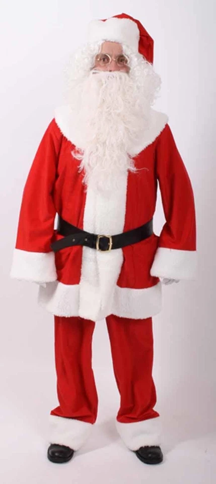 Nikolauskostüm Samt top Qualität Weihnachtsmann Anzug Santa Nikolaus Weihnachten - Bild 4 von 4