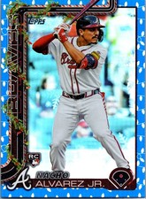 2025 Topps Holiday #H183 Nacho Alvarez Jr. Blue Metallic Holiday Lights