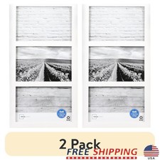 4x6 Linear 3-Opening Photo Frame Collage Wall Tabletop Multi-Display Frame New