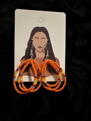 Handmade Native American Seed BeadEarrings Native Style