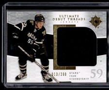 2009-10 UD Ultimate Collection Debut Threads Ivan Vishnevskiy RC 13/200 Dallas