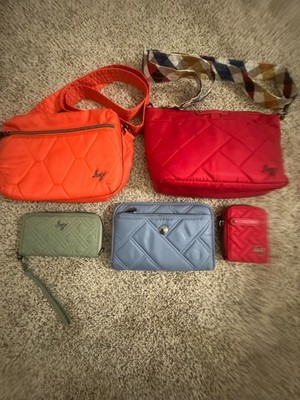 lug crossbody bags for women used pre own 5 pcs assorted