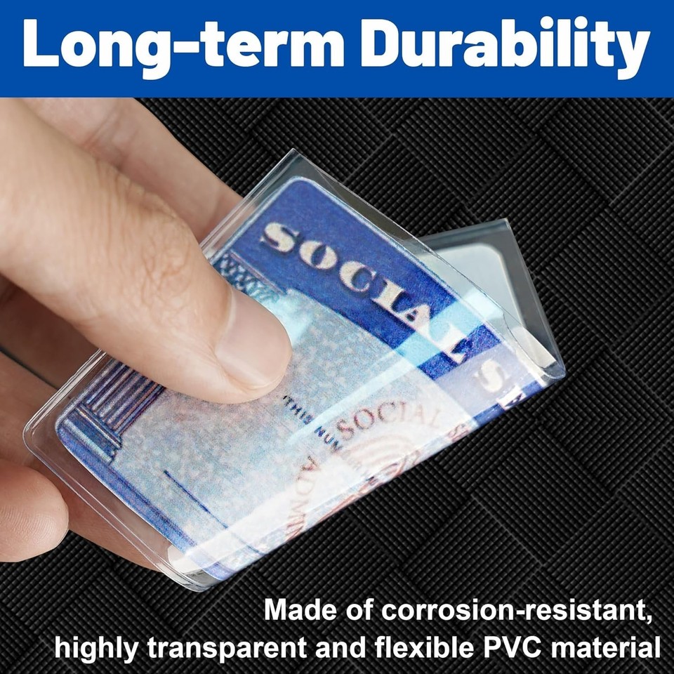 6 Pack Social Security Card Protector Sleeves New Medicare Card ...