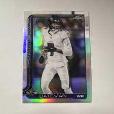 Topps 2025 Topps Chrome Rashod Bateman Baltimore Ravens #21 refractor 