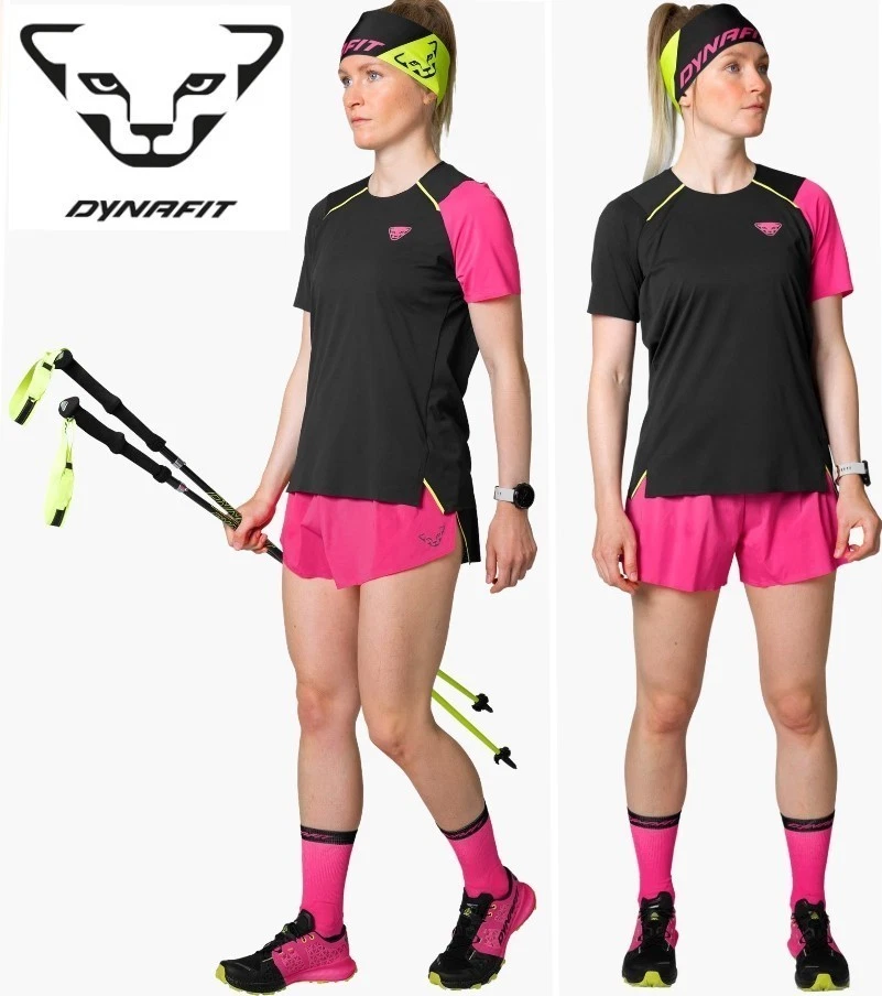 DYNAFIT DNA trail running shirt ultralight breathable anti odor vented womens LG