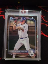 2025 Bowman Chrome Victor Rodrigues 1st Reptilian #BVP-45 Los Angeles Dodgers 