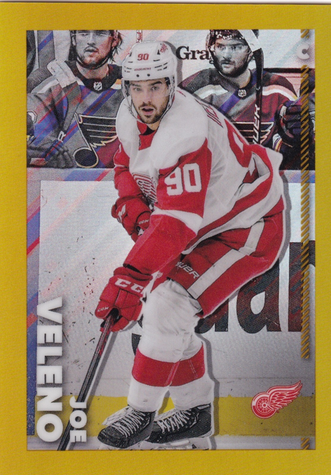 2022-23 Topps Chrome NHL Sticker Gold #185 Joe Veleno /50