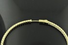 5.50 ct 14k Yellow Gold Natural Diamond Hoop Earring inside outside snap closure — photo 7