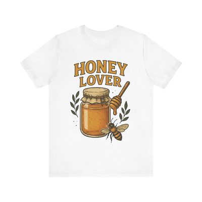 Honey Lover T-Shirt, Bee Jar Vintage Graphic Tee, Funny Gift for Beekeepers,