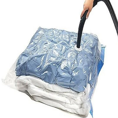 Large Jumbo Vacuum Storage Bags Space Saver Seal Clear Compression Bag Organizer