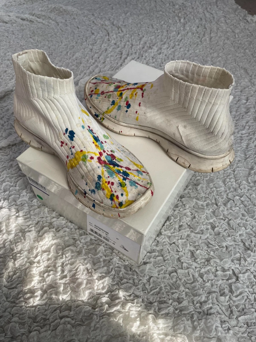 Maison Margiela Paint Splatter Sneakers - White