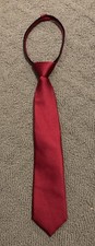 Red Class Club Gold Label Boy's Adjustable Silk Tie Zipper LN cond. Dillards