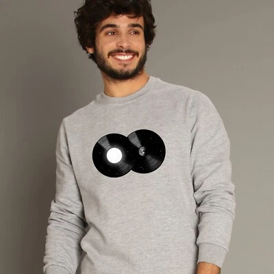Sweatshirt homme couleur gris, SOUNDS OF THE GALAXY - Photo 1/2