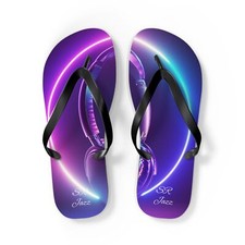 Headphones Flip Flops for Jazz Lovers Large 