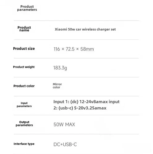 Xiaomi 50W Car Wireless Fast Charger Air Vent Mount Phone Holder, All Qi Mobiles - Picture 10 of 11