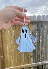 Stained Glass Halloween Ghost Suncatcher