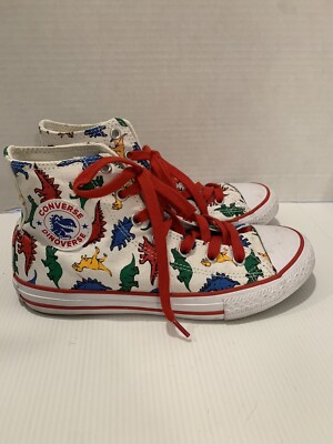 converse chuck taylor Dinoverse all star dinosaur kids Sz lace up  sneakers