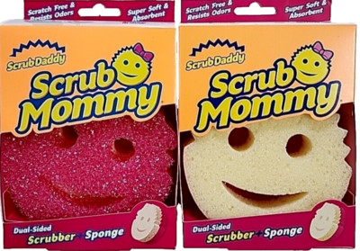 Scrub Mommy And Scrub Daddy Dual Sided Non-Scratch Sponges Pack of 2