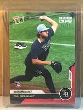 2020 TOPPS NOW Summer Camp #OD-464 BRENDAN MCKAY RAYS ROOKIE Red Parallel 9/10
