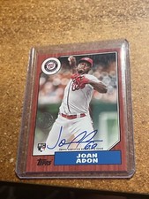 2022 Topps Update Baseball 1987 Topps Red # 87BA-JA Joan Adon RC Autograph 09/25