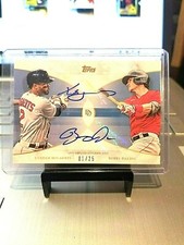 2021 XANDER BOGAERTS/BOBBY DALBEC #1/25 TOPPS DYNAMIC DUAL 