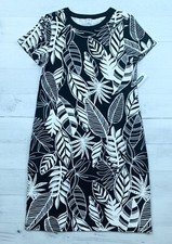 Old Navy Womens Black and White Tropical Floral Dress XSmall XS New NWT