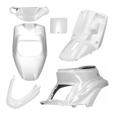 Set Carénage 6 Pièces Blanc Brillant MBK 50 Booster Naked 2003-2003