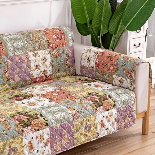 Printed Sofa Cover 1seater 2seater 3seater Pet Slipcover Plaid Floral Sofa Cover - Bild 3 von 15