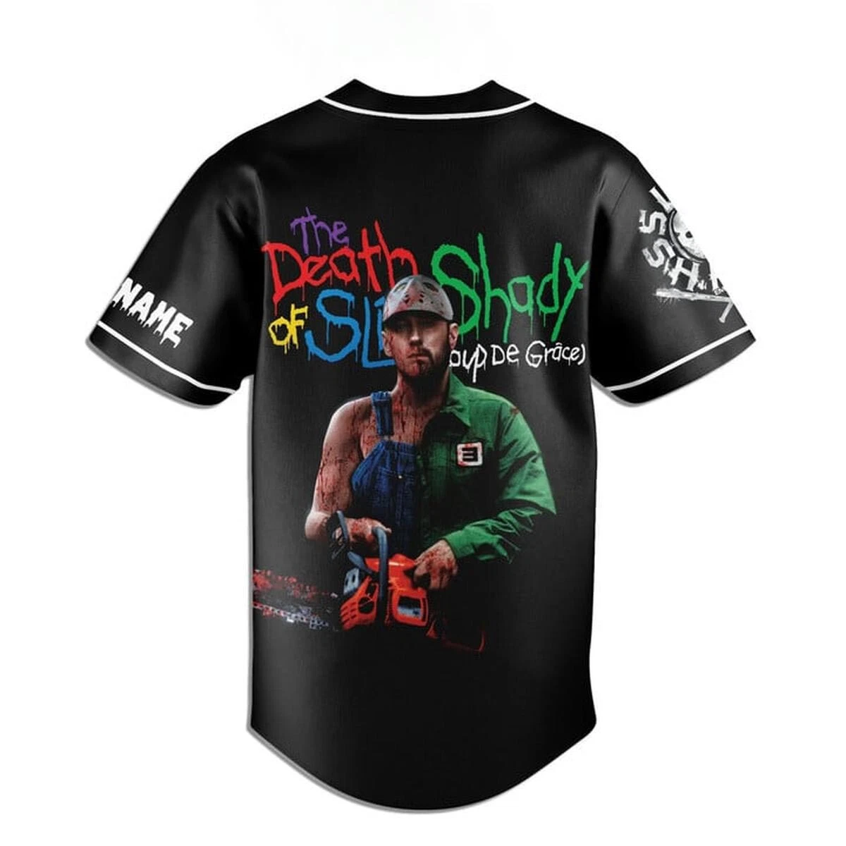 Eminem Coup De Grace Slim Shady Personalized Baseball Jersey Shirt