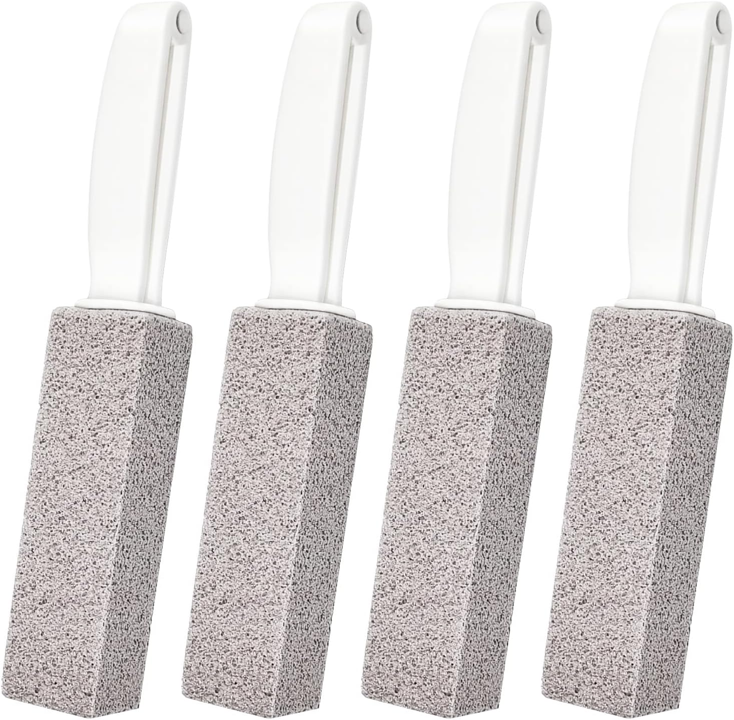 4 Pcs Pumice Cleaning Stone with Handle Toilet Bowl Hard Water Ring Cleaning