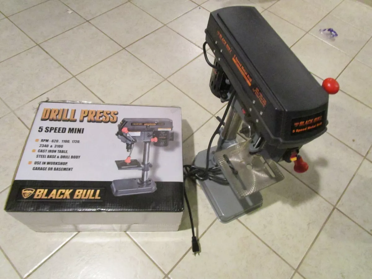 Black Bull 5 Speed Laser Centering Mini Drill Press 250 Watts 2.3