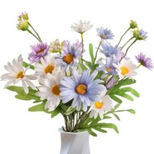 Artificial Wildflowers 6PCS Artificial Daisy Flowers Silk Flower