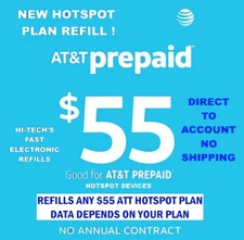 ATT $55 REFILL FOR HOTSPOTS ✅ FASTEST REFILLS 💥 DIRECT 💥 GET IT TODAY