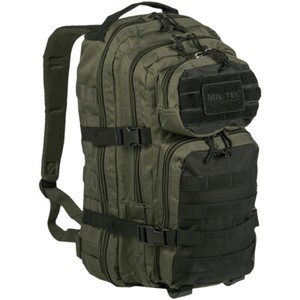 green hiking backpack