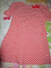 euc Gap Kids orange chevron tunic dress girls 8