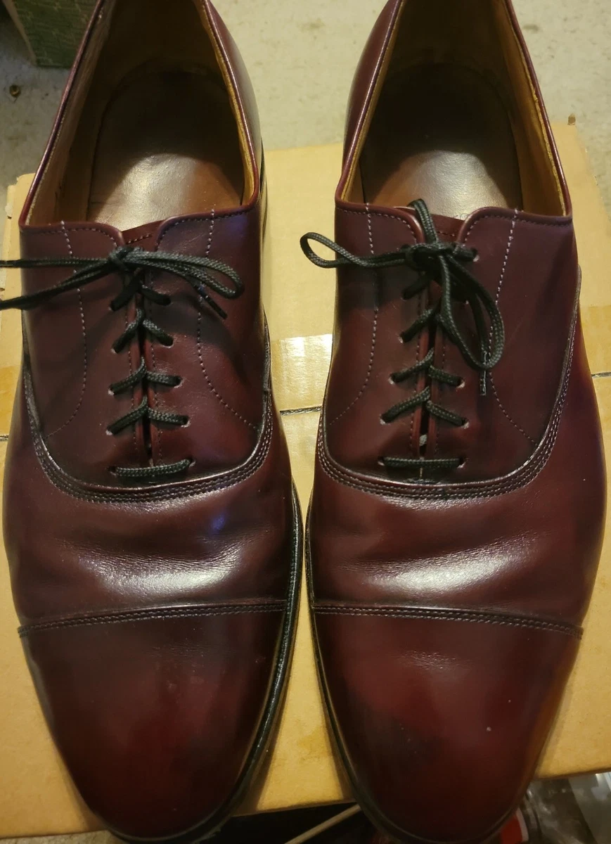 Allen Edmonds Shoes Mens 11 D Park Avenue Burgundy Leather Oxford