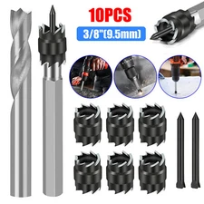 10Pcs 3/8" Double Sided Rotary Spot Weld Cutter Remover Drill Bits Cut Welds Kit