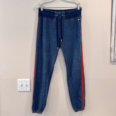  Tommy Hilfiger Blue and Red Sweatpants 