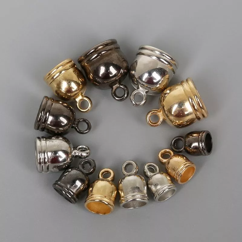 End caps for jewelry best sale making