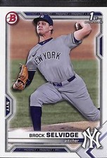 2021 Bowman Draft #BD-24 Brock Selvidge New York Yankees 1st Bowman
