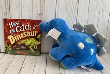 Blue Dinosaur Soft  How To Catch Dinosaur Book Kids Birthday Gift Idea New