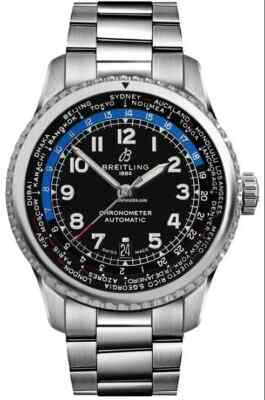 Breitling Aviator 8 B35 Automatisch Unitime 43 Navitimer AB3521U41B1P1