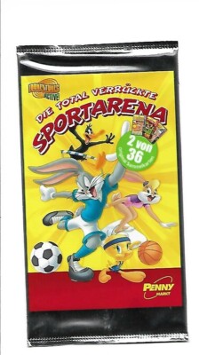 Penny ''Die total verrückte Sportarena'' Looney Tunes 1 Tüte mit 2 Sammelkarten