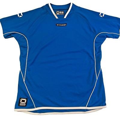 Stanno Climatec Fibre Men's Size Small Blue Short Sleeve Athletic Shirt