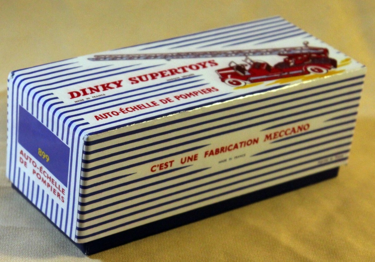 DINKY TOYS 899 DELAHAYE ECHELLE DE POMPIERS BOITE COPIE VIDE