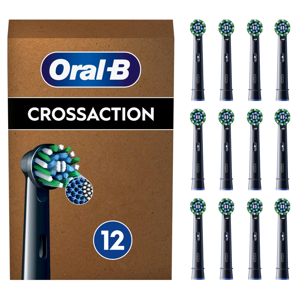 ORAL-B Oral B Testine Di Ricambio per Spazzolino Elettrico Pro Cross Action Nere 12