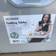 Lot Of 2 - Idea Works JB7850 Portable Folding Table  Storage Box Case - New
