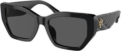TORY BURCH SUNGLASSES TY7187U 170987 BLACK FRAME SOLID GREY LENS 140mm