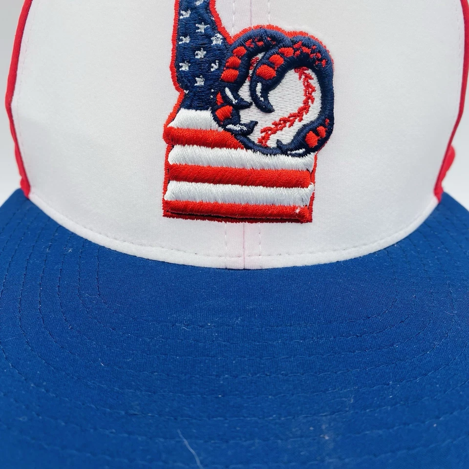 Boise Hawks MiLB Fitted Hat Size 7 7/8 Northwest League Zephyr Red White Blue - Image 3 of 4